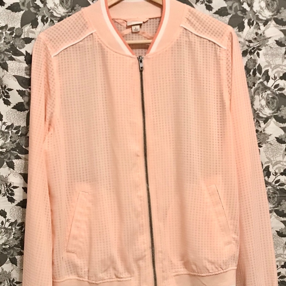 Pink see-through jacket